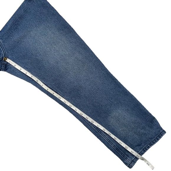 POL Fringe Raw Waist Hem Distressed Jeans Barrel Leg S - Picture 13 of 15